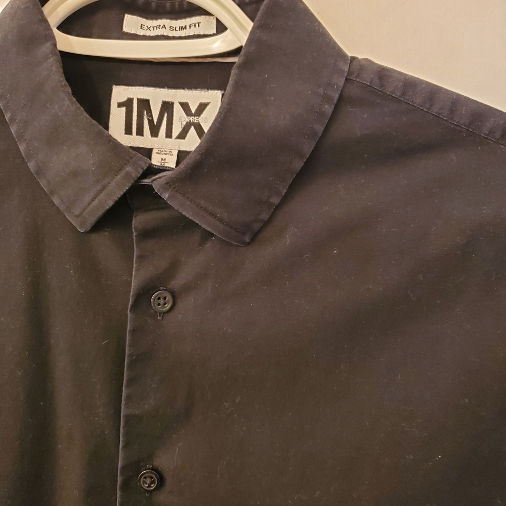 Men's Black Extra Slim Fit Shirt